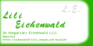 lili eichenwald business card